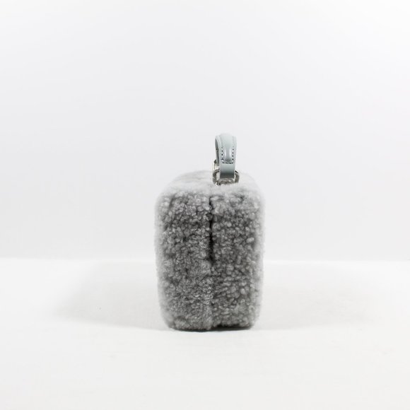 Brandon Blackwood Mini Kendrick Trunk Shearling Bag - Light Blue/Silver - Picture 2 of 8